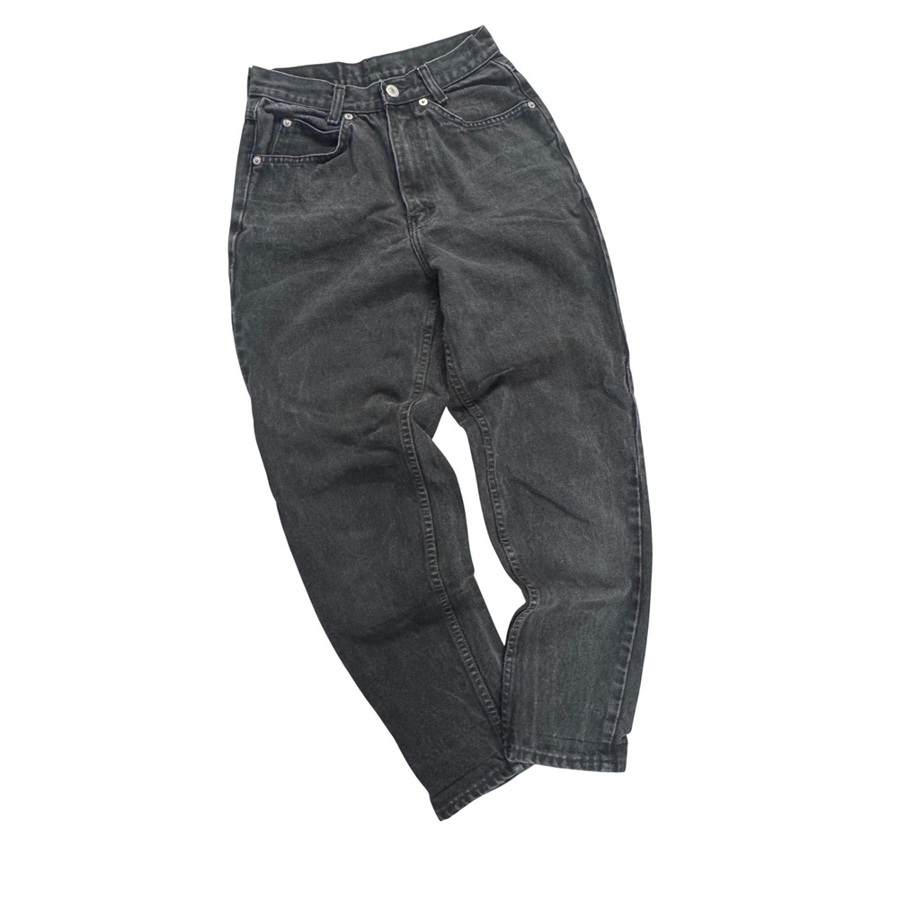Jordache‎ Vintage Wash Denim Jeans Women Size 4 High Waisted Straight Leg Gray